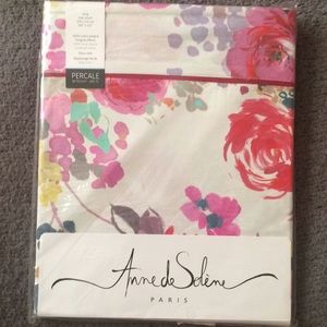 Anne de Solene Flore King Flat Sheet